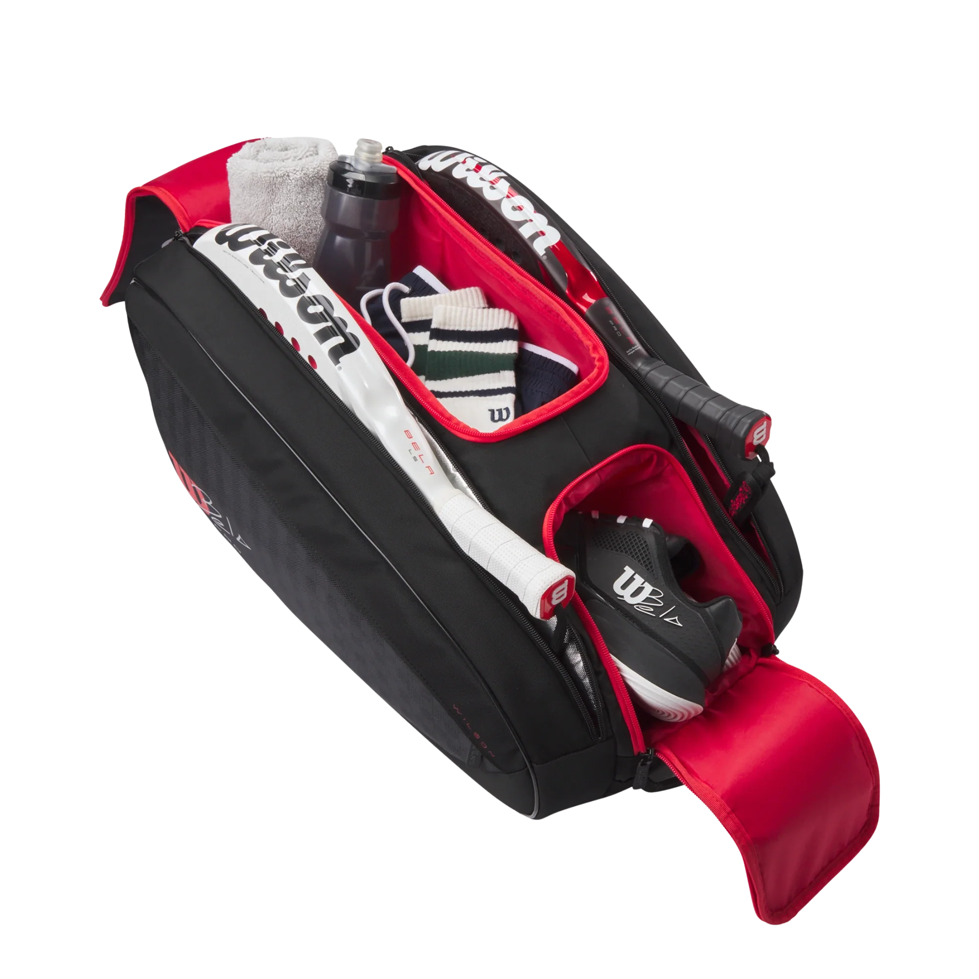 Wilson Bela V3 Padel Racket Bag Black/Red - Image 3